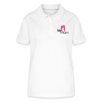 Top Mum - mothers day, muttertag - Stanley/Stella Frauen Bio-Poloshirt ELLISER - Weiß - Vorne - Anna (173cm)
