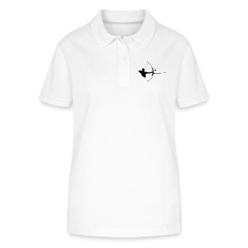 archery arrow bow crossbow target sports42 - Stanley/Stella Women’s Organic Polo Shirt ELLISER - white - Front - Anna (173cm)