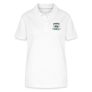 Pfeffi statt Pfefferspray - Stanley/Stella Frauen Bio-Poloshirt ELLISER - Weiß - Vorne - Anna (173cm)