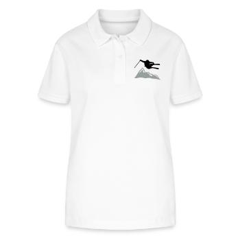 ski jump i mountain - Stanley/Stella Frauen Bio-Poloshirt ELLISER - Weiß - Vorne - Anna (173cm)