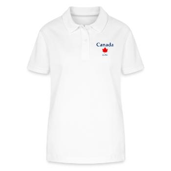 Québec - Quebec - Canada - Kanada - Polo bio ELLISER Stanley/Stella Femme - blanc - Devant - Anna (173cm)