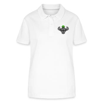 strong gorilla - Stanley/Stella Frauen Bio-Poloshirt ELLISER - Weiß - Vorne - Anna (173cm)