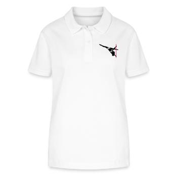 Pole Dance - Stanley/Stella Frauen Bio-Poloshirt ELLISER - Weiß - Vorne - Anna (173cm)