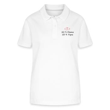 Supersüßer Spruch zur Geburt Geschenk Liebe - Stanley/Stella Frauen Bio-Poloshirt ELLISER - Weiß - Vorne - Anna (173cm)