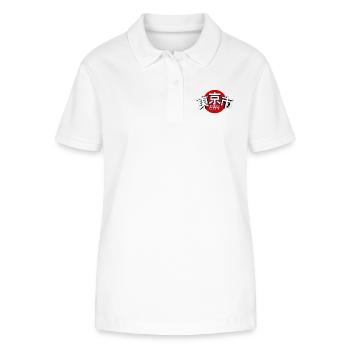 Tokyo City Japan - Stanley/Stella Frauen Bio-Poloshirt ELLISER - Weiß - Vorne - Anna (173cm)