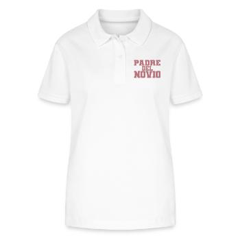 Pater del Novio Bräutigams Vater Hochzeitsgeschenk - Stanley/Stella Frauen Bio-Poloshirt ELLISER - Weiß - Vorne - Anna (173cm)