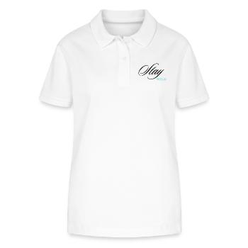 Restez sauvage - Polo bio ELLISER Stanley/Stella Femme - blanc - Devant - Anna (173cm)