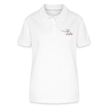 Mashallah in Arabic - Stanley/Stella Women’s Organic Polo Shirt ELLISER - white - Front - Anna (173cm)
