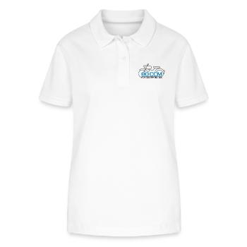 Moped Sparrow 80cc emblem - Stanley/Stella Women’s Organic Polo Shirt ELLISER - white - Front - Anna (173cm)