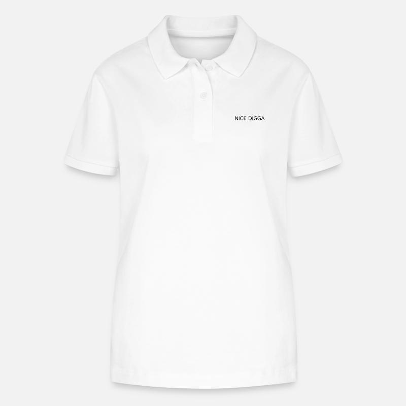 NICE DIGGA Geschenk Idee - Stanley/Stella Frauen Bio-Poloshirt ELLISER - Weiß
