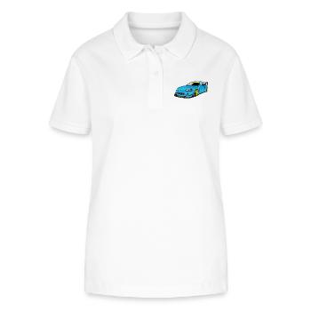 Racing car - Stanley/Stella Frauen Bio-Poloshirt ELLISER - Weiß - Vorne - Anna (173cm)