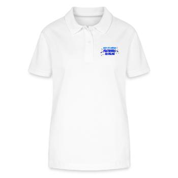 festaires en delire - Polo bio ELLISER Stanley/Stella Femme - blanc - Devant - Anna (173cm)