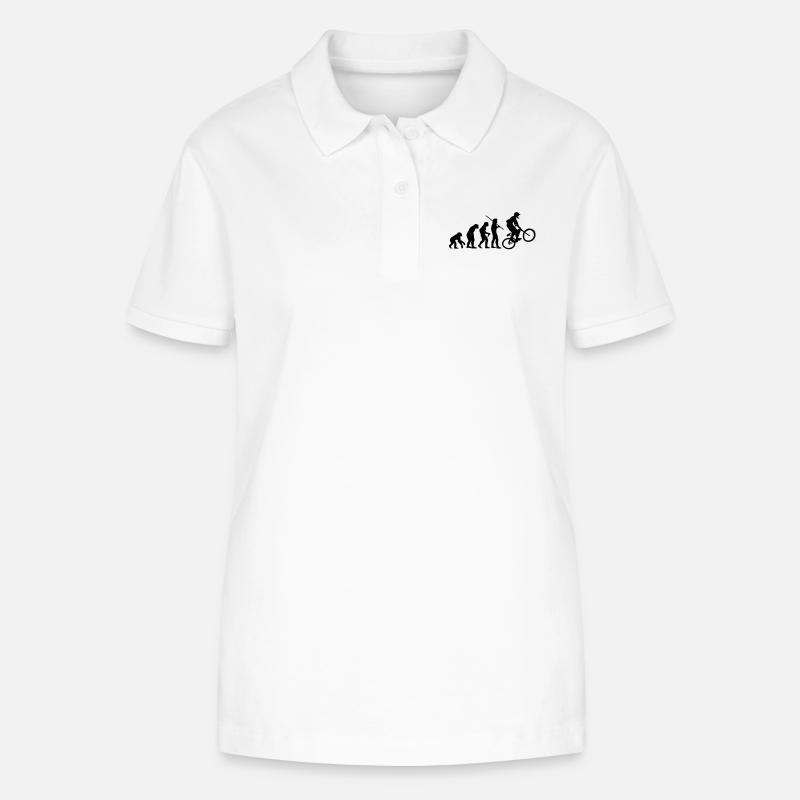 Evolution VTT - Polo bio ELLISER Stanley/Stella Femme - blanc