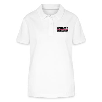 Animal liberation - Stanley/Stella Women’s Organic Polo Shirt ELLISER - white - Front - Anna (173cm)