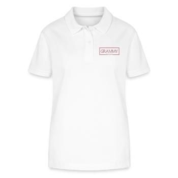 Grammy Est. 2023, Oma To Be, Schwangerschaft Enthüllung - Stanley/Stella Frauen Bio-Poloshirt ELLISER - Weiß - Vorne - Anna (173cm)