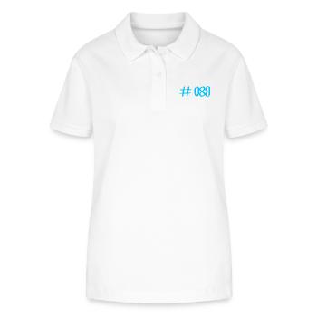 #089 - 089 Vorwahl München Telefon telefonieren - Stanley/Stella Frauen Bio-Poloshirt ELLISER - Weiß - Vorne - Anna (173cm)