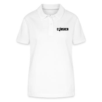 corsica logo - Polo bio ELLISER Stanley/Stella Femme - blanc - Devant - Anna (173cm)