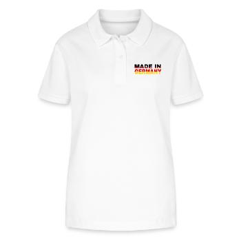 made in Germany - Stanley/Stella Frauen Bio-Poloshirt ELLISER - Weiß - Vorne - Anna (173cm)