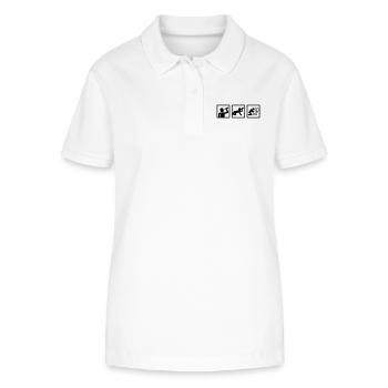 Alcohol - Stanley/Stella Women’s Organic Polo Shirt ELLISER - white - Front - Anna (173cm)