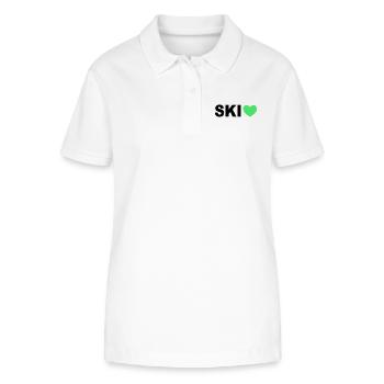 Ski Winter Sports - Stanley/Stella Women’s Organic Polo Shirt ELLISER - white - Front - Anna (173cm)
