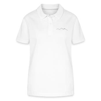 Skyline chaine des puys - Polo bio ELLISER Stanley/Stella Femme - blanc - Devant - Anna (173cm)