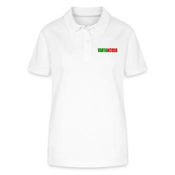 Vaffanculo - Stanley/Stella Women’s Organic Polo Shirt ELLISER - white - Front - Anna (173cm)