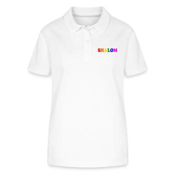 Shalom - Stanley/Stella Frauen Bio-Poloshirt ELLISER - Weiß - Vorne - Anna (173cm)