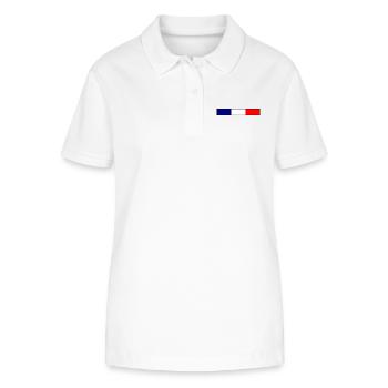 France Drapeau - Polo bio ELLISER Stanley/Stella Femme - blanc - Devant - Anna (173cm)