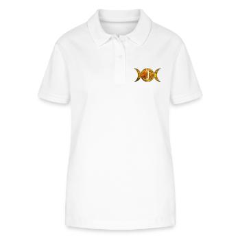 mondphasen e 38 j - Stanley/Stella Frauen Bio-Poloshirt ELLISER - Weiß - Vorne - Anna (173cm)