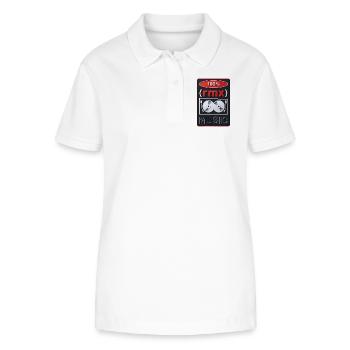 100% REMIX – Ton & Bild - Stanley/Stella Frauen Bio-Poloshirt ELLISER - Weiß - Vorne - Anna (173cm)