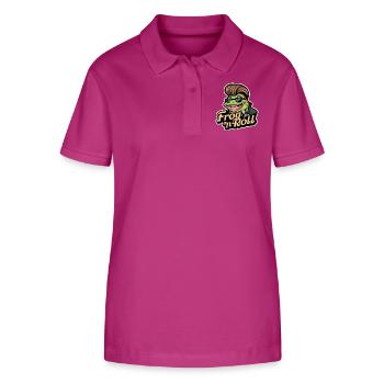 Frog N Roll Design - Stanley/Stella Frauen Bio-Poloshirt ELLISER - Orchidee - Vorne - Luana (180cm)