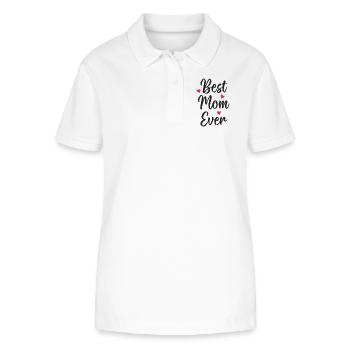 Beste Mutter aller Zeiten - Stanley/Stella Frauen Bio-Poloshirt ELLISER - Weiß - Vorne - Anna (173cm)