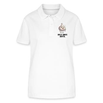 Garlic Lady - Courage Since Birth Caricature - Stanley/Stella Women’s Organic Polo Shirt ELLISER - white - Front - Anna (173cm)