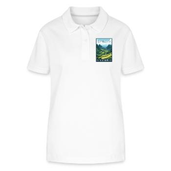 Discover Majestic Landscapes of Ha Giang Vietnam - Stanley/Stella Women’s Organic Polo Shirt ELLISER - white - Front - Anna (173cm)