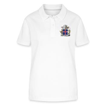 Iceland coat arms - Polo bio ELLISER Stanley/Stella Femme - blanc - Devant - Anna (173cm)