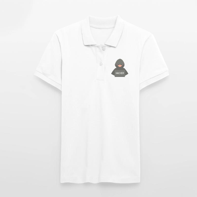 Développeur Hacker Coder Black Hat Polo bio ELLISER Stanley/Stella Femme