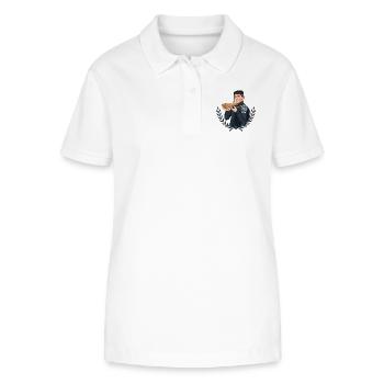 Rieser Grantler // Illustration - Stanley/Stella Frauen Bio-Poloshirt ELLISER - Weiß - Vorne - Anna (173cm)