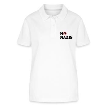 Pas de nazis - Polo bio ELLISER Stanley/Stella Femme - blanc - Devant - Anna (173cm)