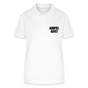 Ampel aus - Stanley/Stella Frauen Bio-Poloshirt ELLISER - Weiß - Vorne - Anna (173cm)