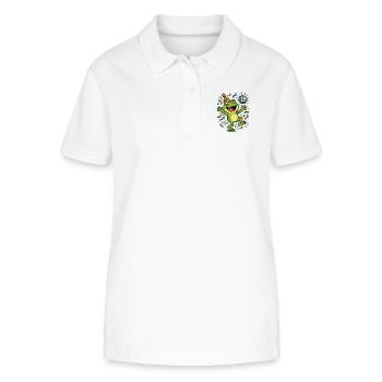 Party-Frosch - Stanley/Stella Frauen Bio-Poloshirt ELLISER - Weiß - Vorne - Anna (173cm)