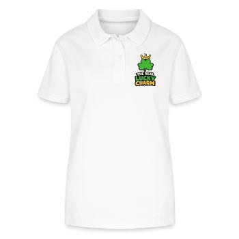 The Real Lucky Charm - Stanley/Stella Women’s Organic Polo Shirt ELLISER - white - Front - Anna (173cm)