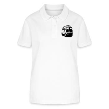 Diesellok - Stanley/Stella Frauen Bio-Poloshirt ELLISER - Weiß - Vorne - Anna (173cm)