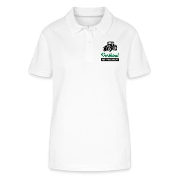 dorfkind_02 - Stanley/Stella Frauen Bio-Poloshirt ELLISER - Weiß - Vorne - Anna (173cm)
