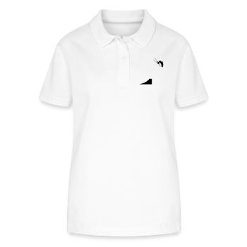 Ski, ski, ski, après-ski, freeski, freeskiing - Polo bio ELLISER Stanley/Stella Femme - blanc - Devant - Anna (173cm)
