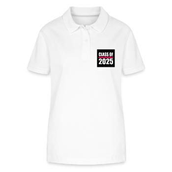Class of 2025 - Stanley/Stella Women’s Organic Polo Shirt ELLISER - white - Front - Anna (173cm)