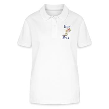 Team Braut - Stanley/Stella Frauen Bio-Poloshirt ELLISER - Weiß - Vorne - Anna (173cm)