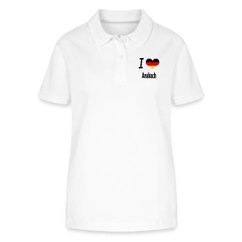 I Love Germany Home Ansbach - Stanley/Stella Frauen Bio-Poloshirt ELLISER - Weiß - Vorne - Anna (173cm)
