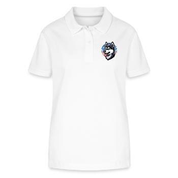 Dog - Stanley/Stella Women’s Organic Polo Shirt ELLISER - white - Front - Anna (173cm)