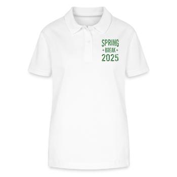 Spring Break 2025 Party Shirt - Stanley/Stella Women’s Organic Polo Shirt ELLISER - white - Front - Anna (173cm)