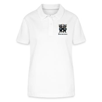 The Blues Raccoons - Stanley/Stella Women’s Organic Polo Shirt ELLISER - white - Front - Anna (173cm)